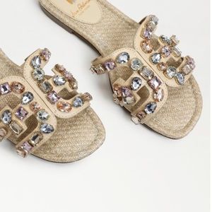 Sam Edelman jewel embellished slides size 11